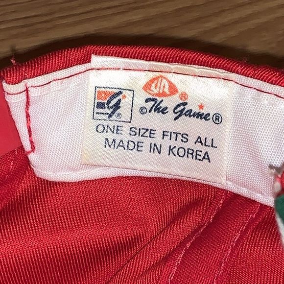 Vintage University of Wisconsin Badgers Split Bar The Game Snapback Hat RARE - Picture 8 of 8